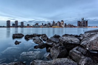 Detroit Skyline - Blue Hour