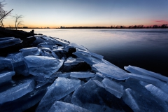Icy Blue Detroit River