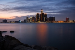 Detroit River Cityscape
