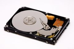 Commercial Product Photography - Hard Disk with Internals Isolated on White