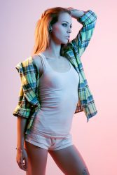 Colourful Studio Portrait