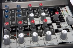 Commercial Product Photography - Audio Mixer Closeup