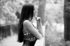 Windsor Portrait Photographer - Black and White Portrait - Krysta